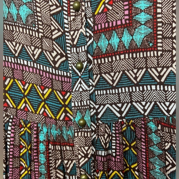 Uncle Frank Multicolor Geometric Midi Dress - Picture 4 of 7